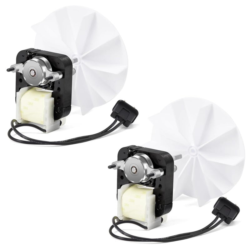 Criditpid Universal Bathroom Vent Fan Motor, SM550 Electric Motor Kit for Nutone Broan Bathroom Exhaust Fan Replace C01575, 65100, EM550, EM750, VFM100, E498-1, 82423K, K111, C65878, 50CFM, 2-Pack - Image 1